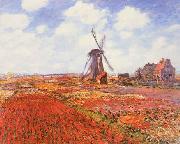 Tulip Fields with Windmill Claude Monet